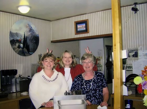 The crew behind the counter